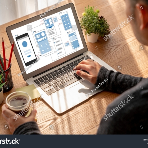 stock-photo-ux-ui-design-process-for-modish-mobile-application-and-website-creative-prototype-of-wireframe-2170151517